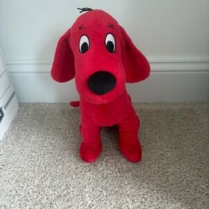 Clifford The Big‎ Red Dog Plush Toy 12" Sitting Stuffed Animal Plush Kohls Cares